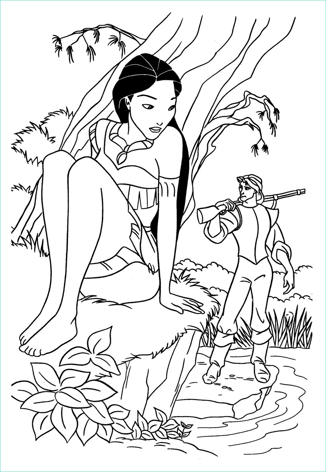 coloring pages for kids disney princess