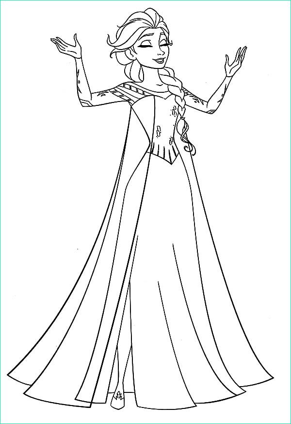 queen elsa singing coloring pages