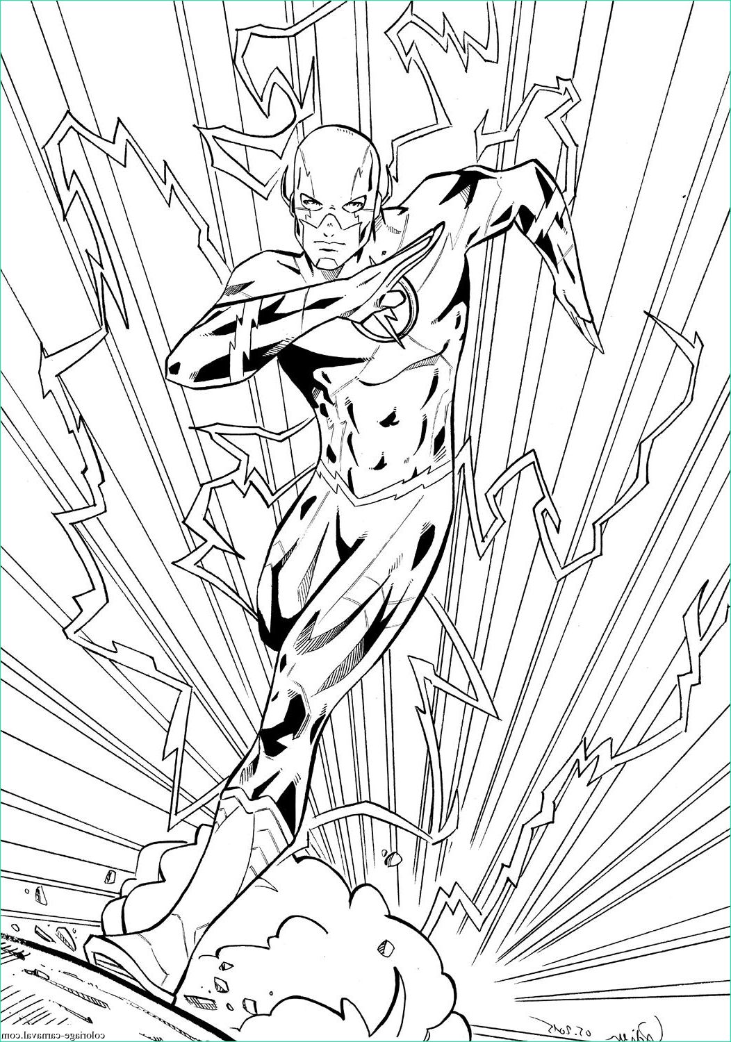 flash super heros en mode electrique