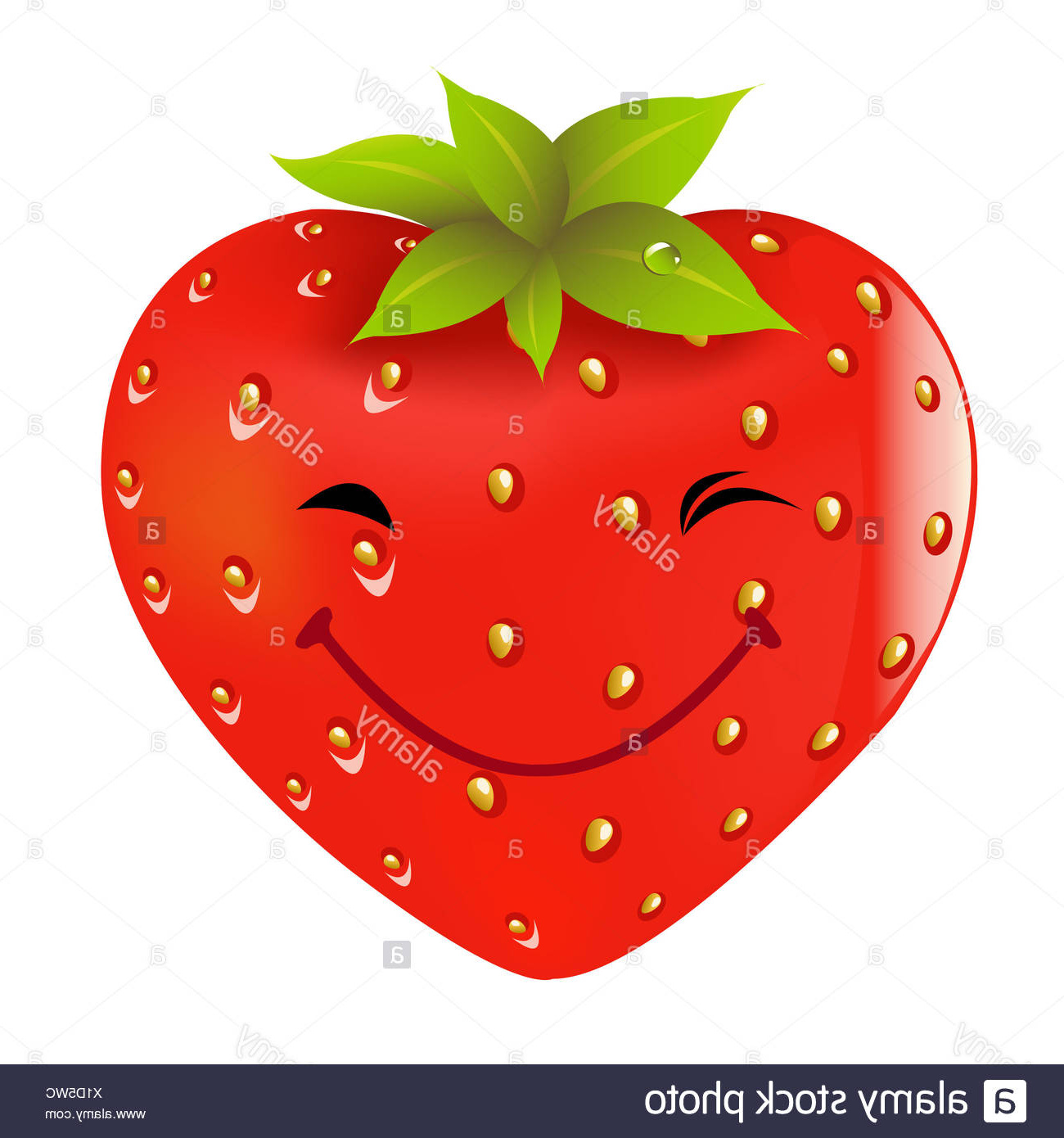 fraise dessin anime image