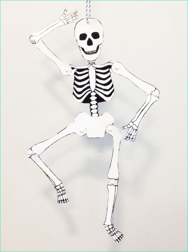 patron squelette halloween