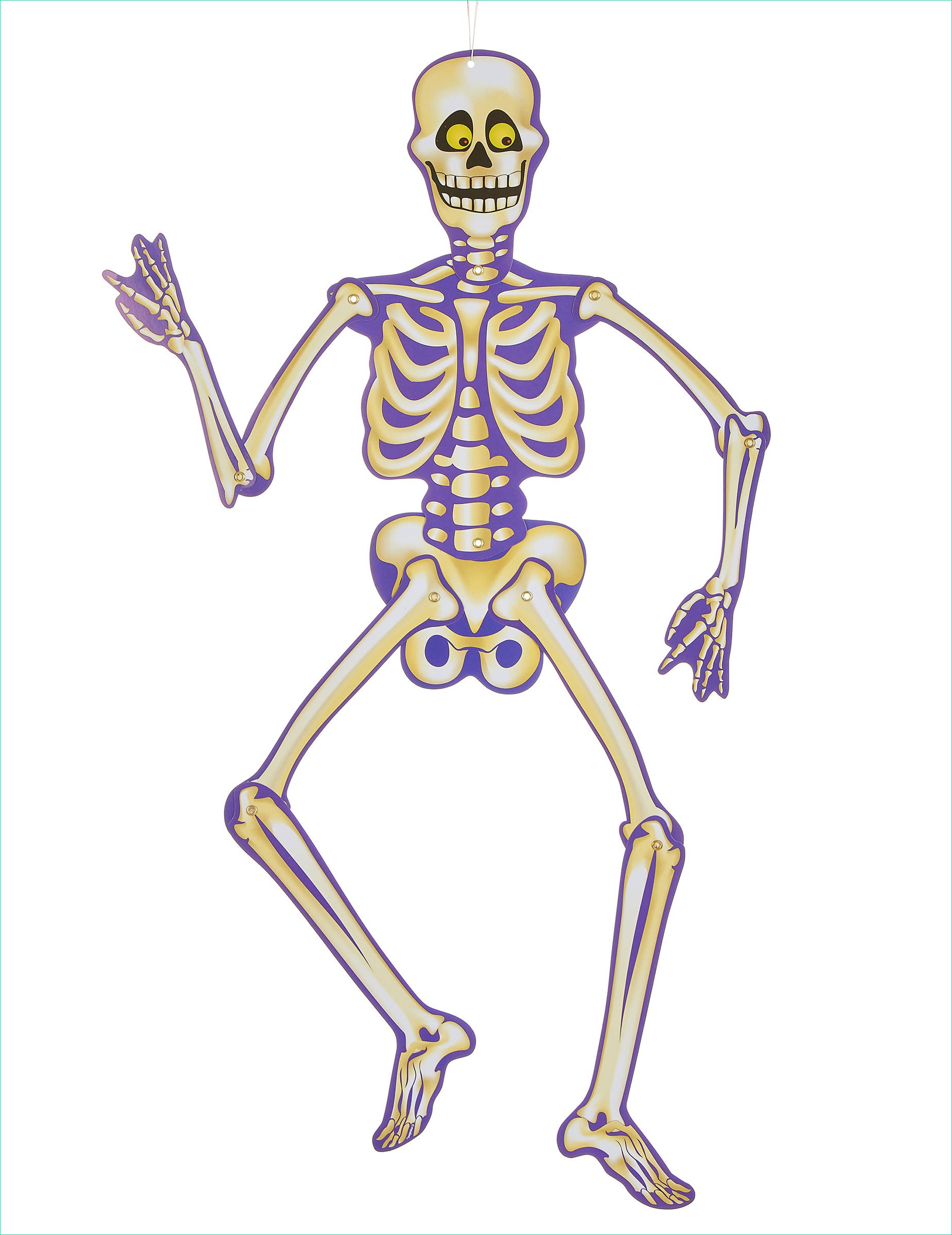 p squelette de decoration a suspendre halloween