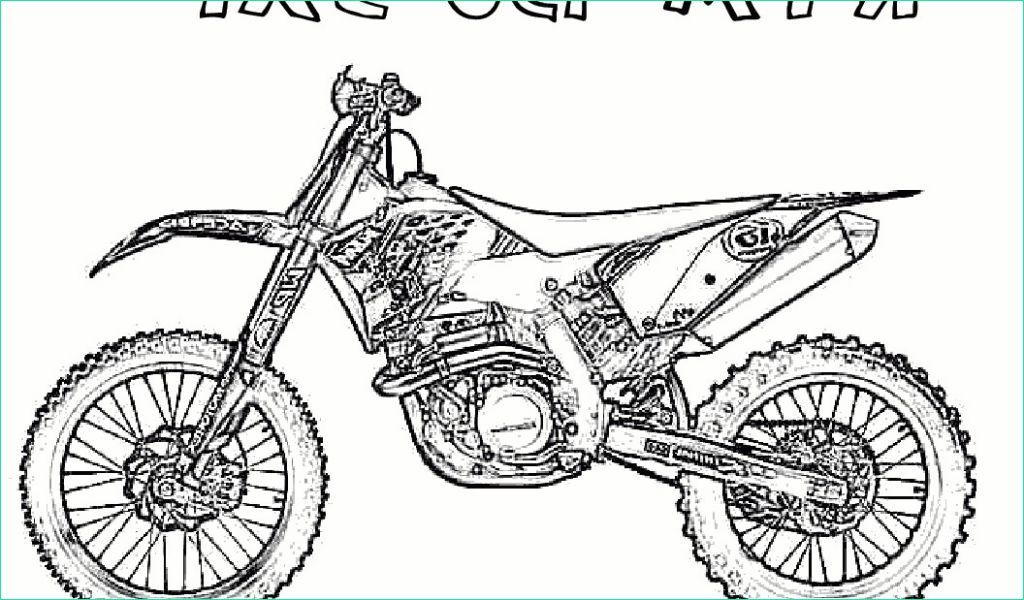 coloriage motocross ktm a imprimer dessin de moto ktm