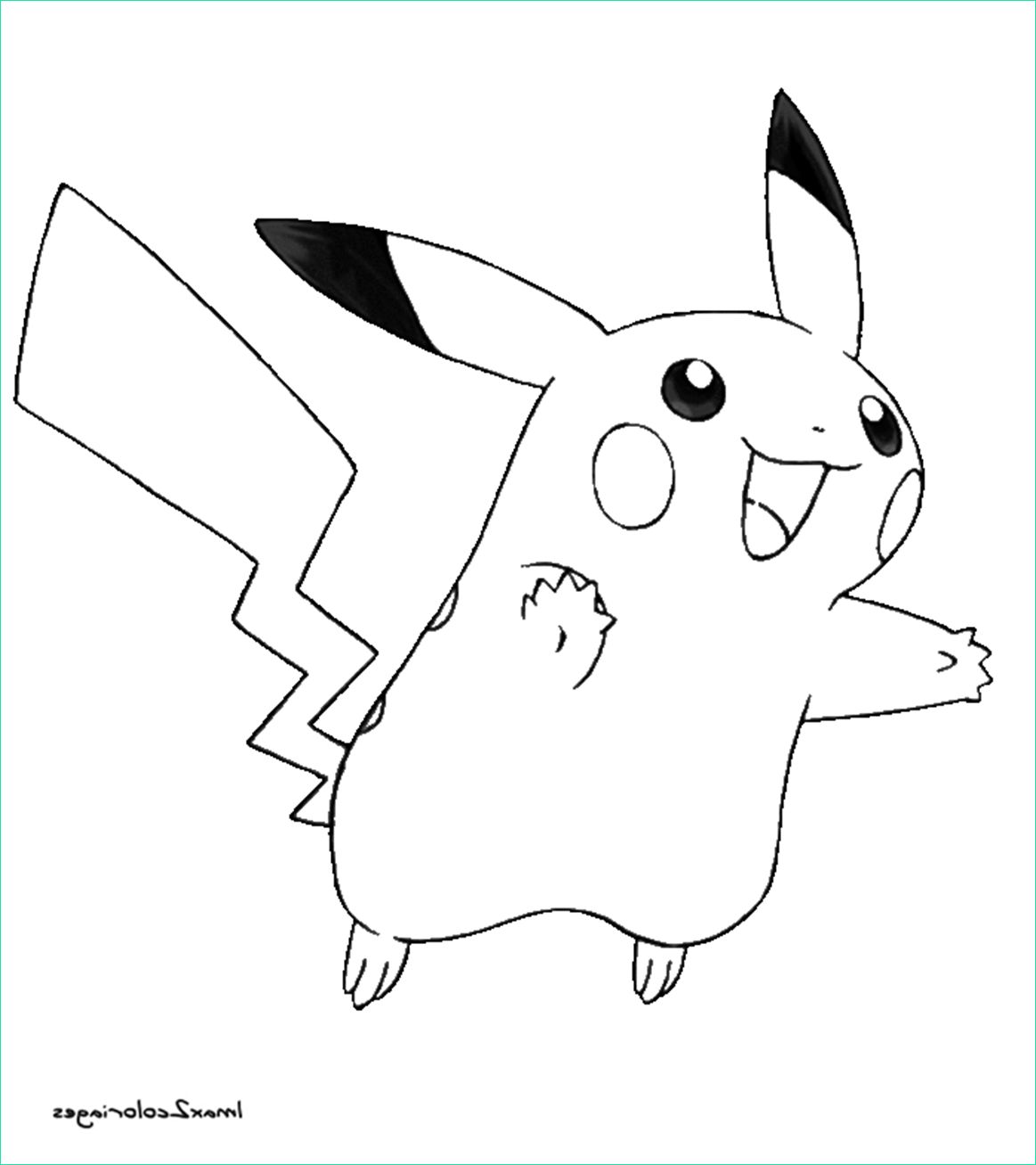 dessin de pikachu en ligne