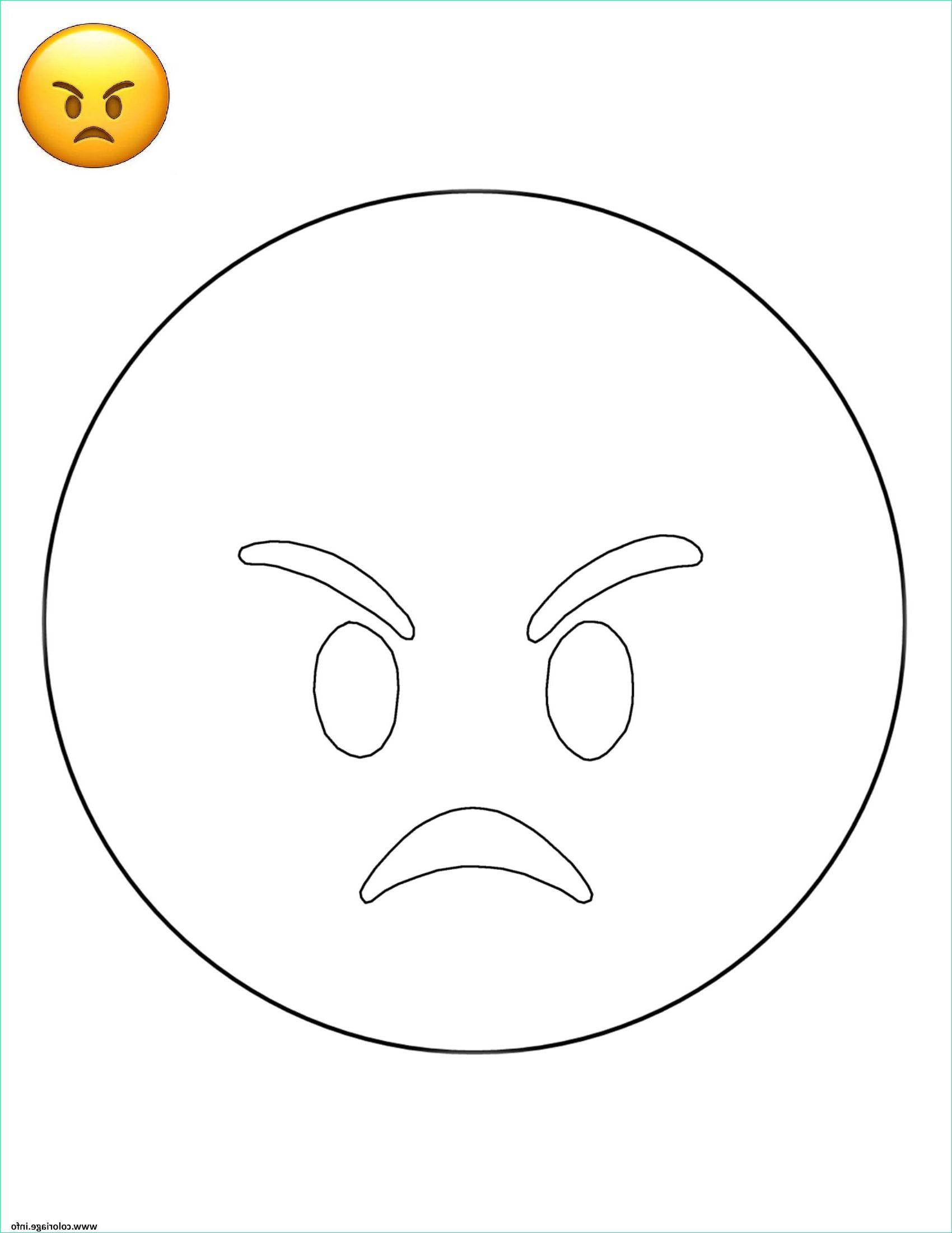 emoji angry smiley coloriage