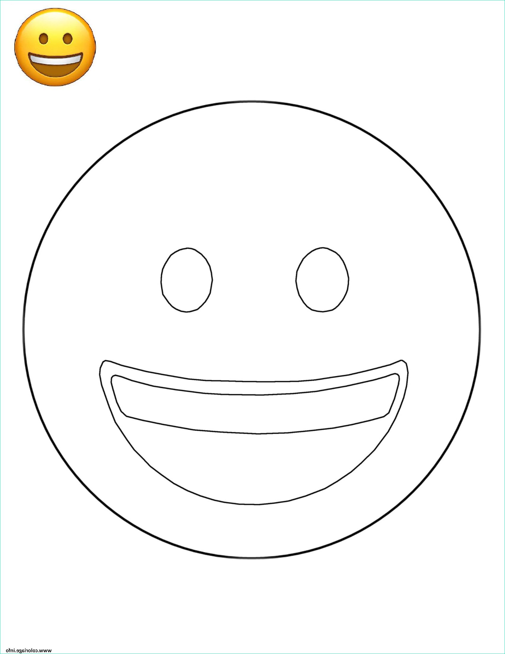 emoji smiling face smiley coloriage dessin