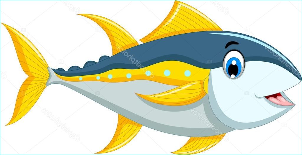 stock illustration cute tuna fish cartoon