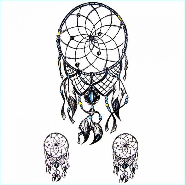 Attrape Reve Dessin Inspirant Photos Tatouage Ephemere attrape Reves Dream Catcher