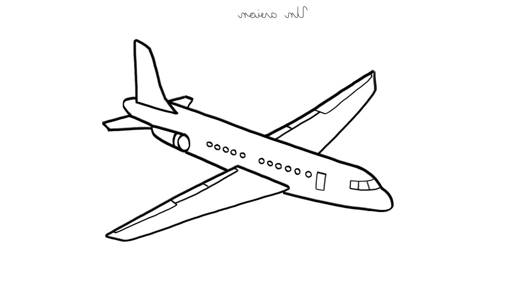coloriage a imprimer un avion