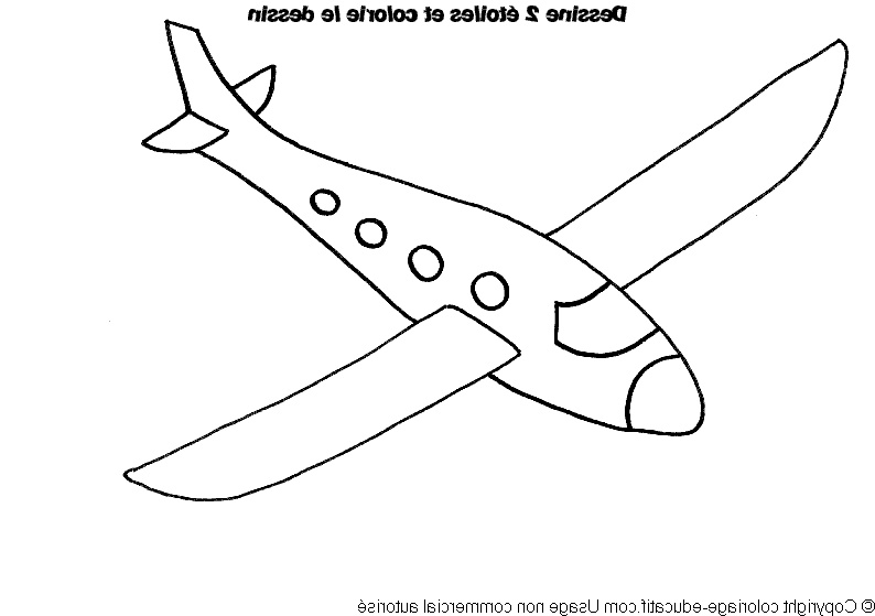 dessin avion facile