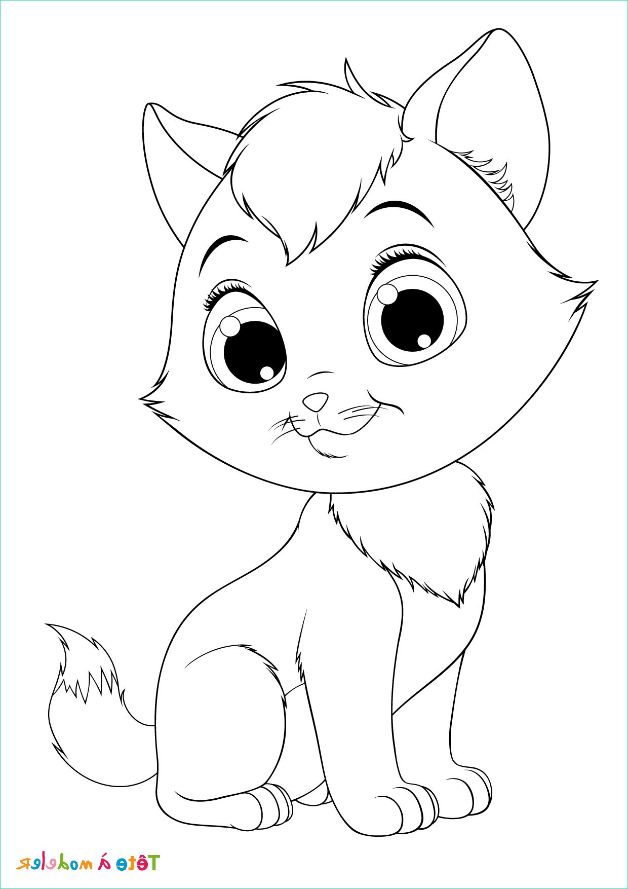 coloriage chat 04