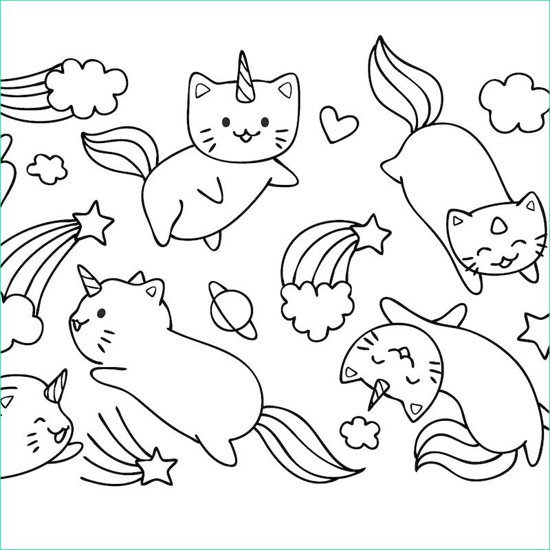 coloriage chat 10