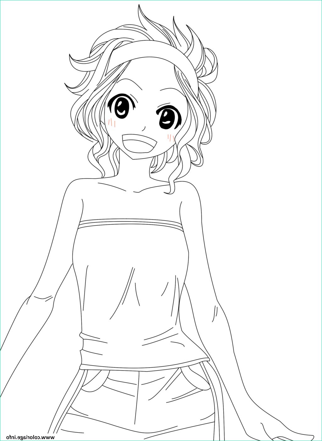 fairy tail levy coloriage