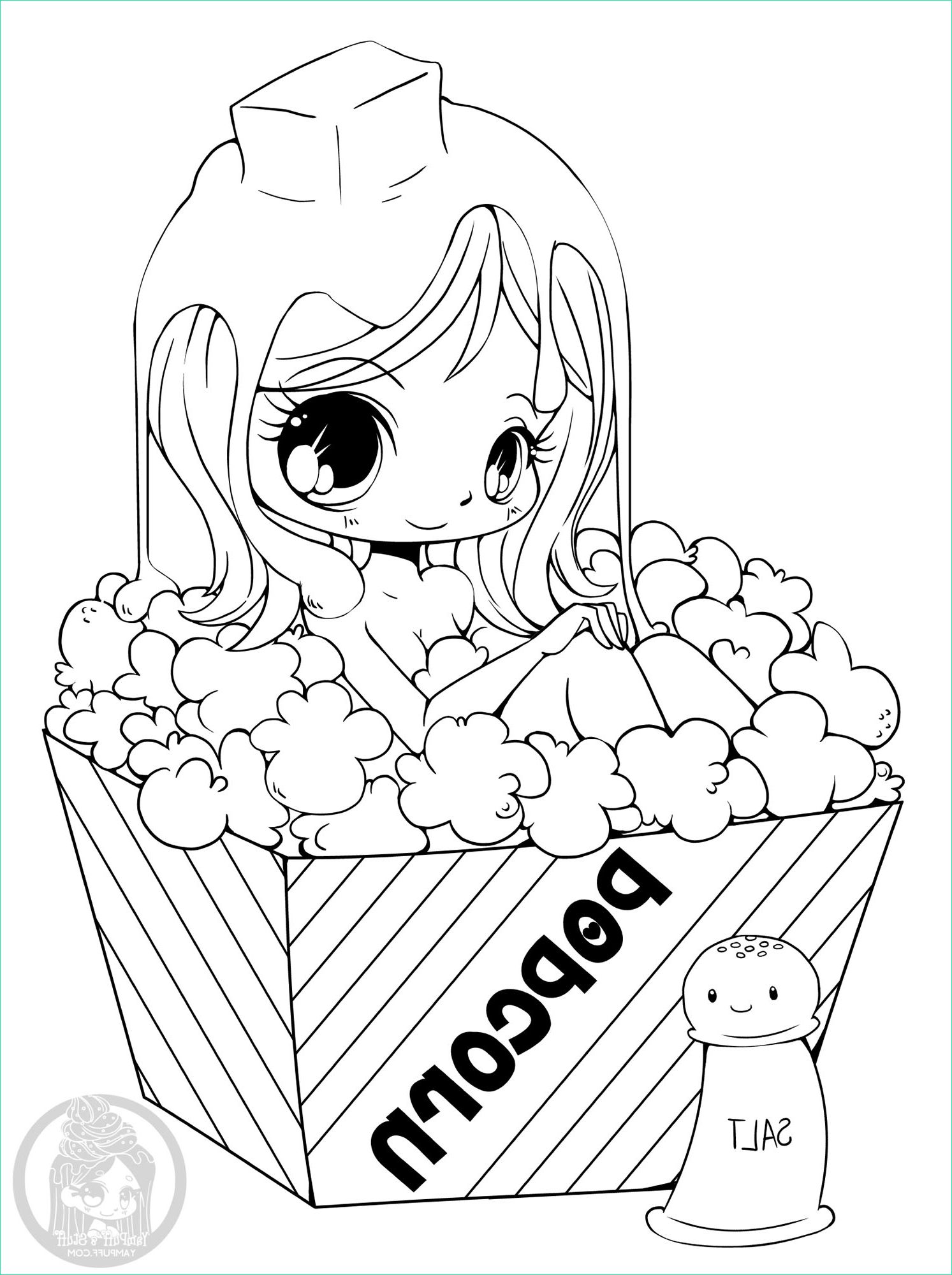 image=kawaii coloriage fille popcorn yampuff 1