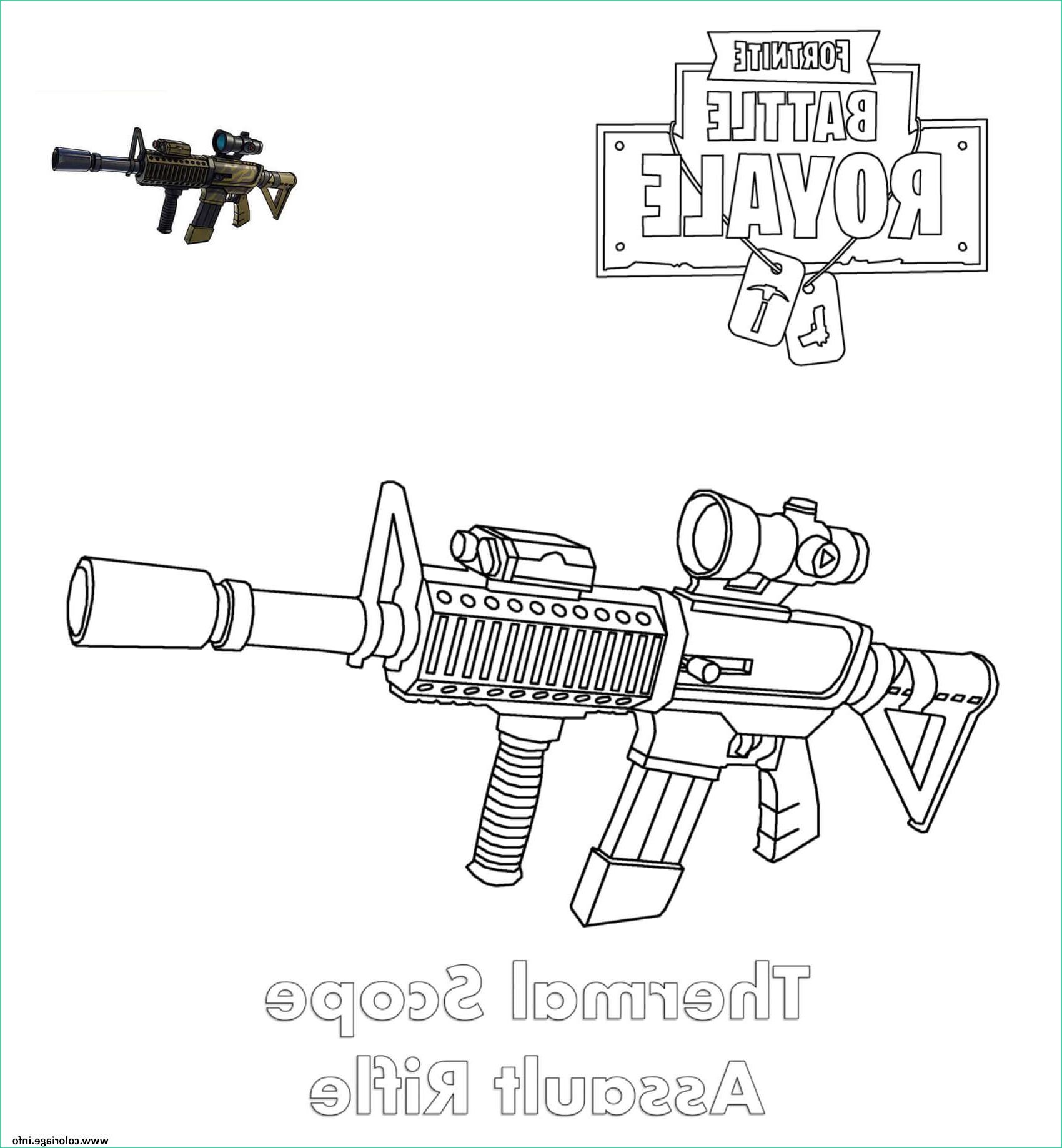 thermal scope assault rifle fortnite coloriage dessin