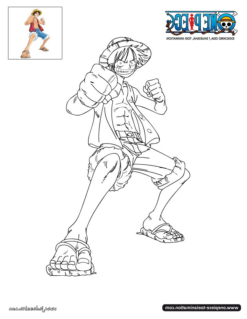 coloriage one piece luffy colorier