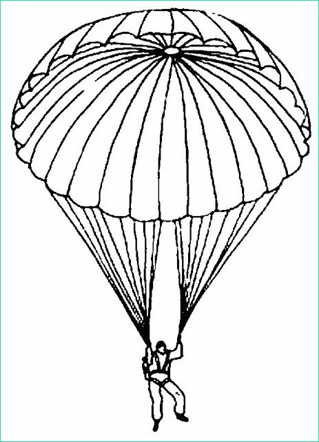 dibujos de paracaidistas para colorear