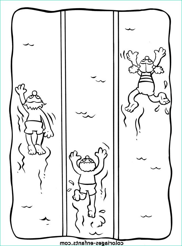 swimming laps coloring page