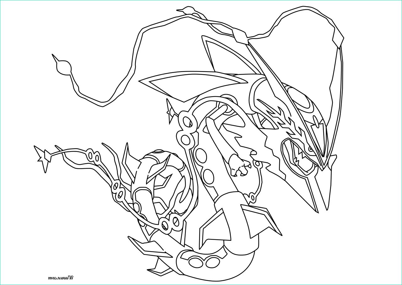 pokemon mega rayquaza coloring pages sketch templates