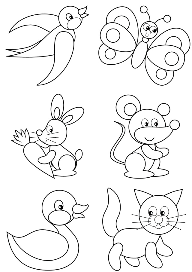 382 coloriages animaux 1