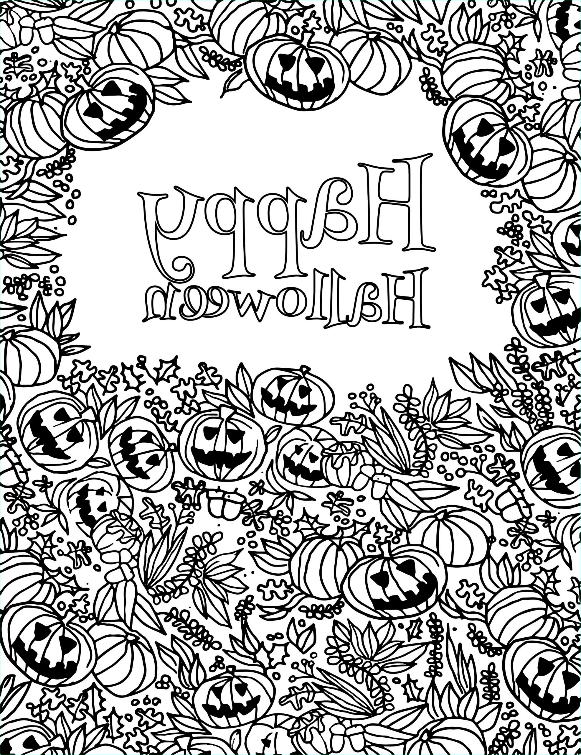 joyeux halloween party coloriage 31 octobre