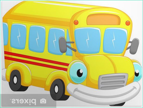 dessin anime autobus scolaire