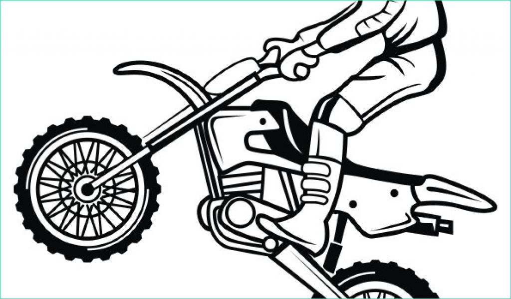 coloriage magique motocross dessin colorier moto cross et petit saut