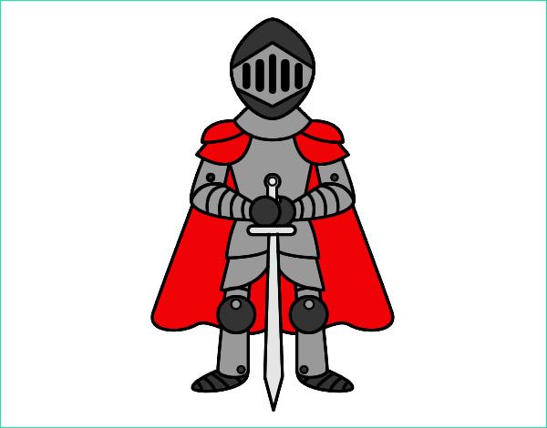chevalier avec cape colorie par mplb