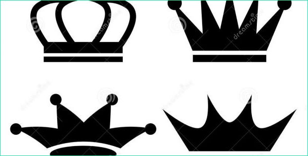 couronne roi dessin unique stock icone de couronne de roi illustration de vecteur