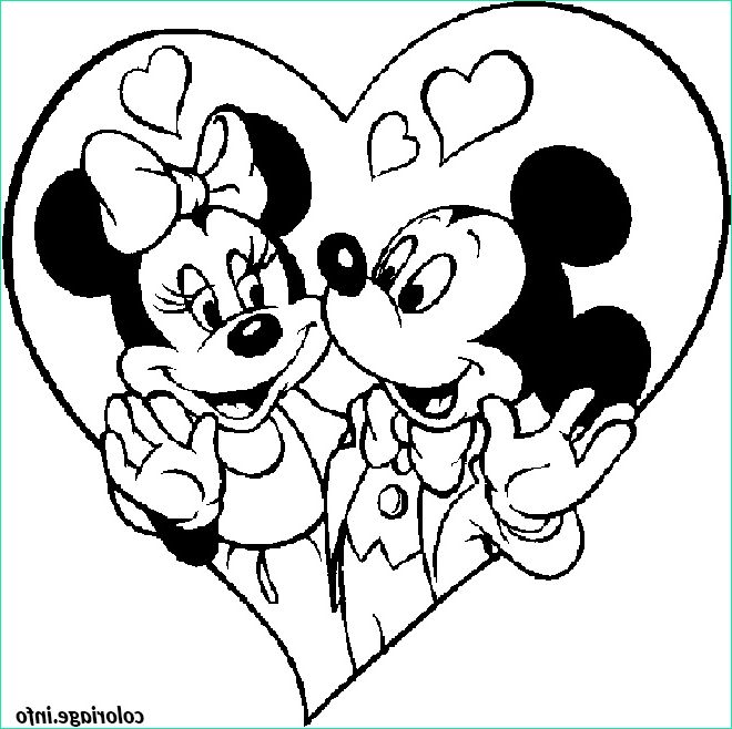 8 aimable coloriage minnie et mickey photograph