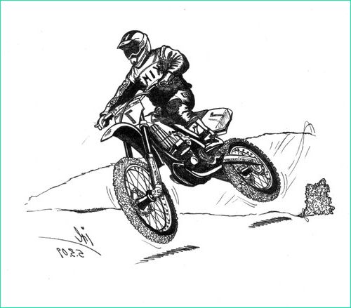 dibujo de moto cross cX8ax4ppg