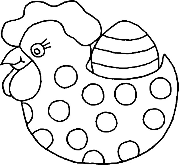 Dessin De Paque Facile Unique Photos Coloriage Poule De Pâques à Imprimer