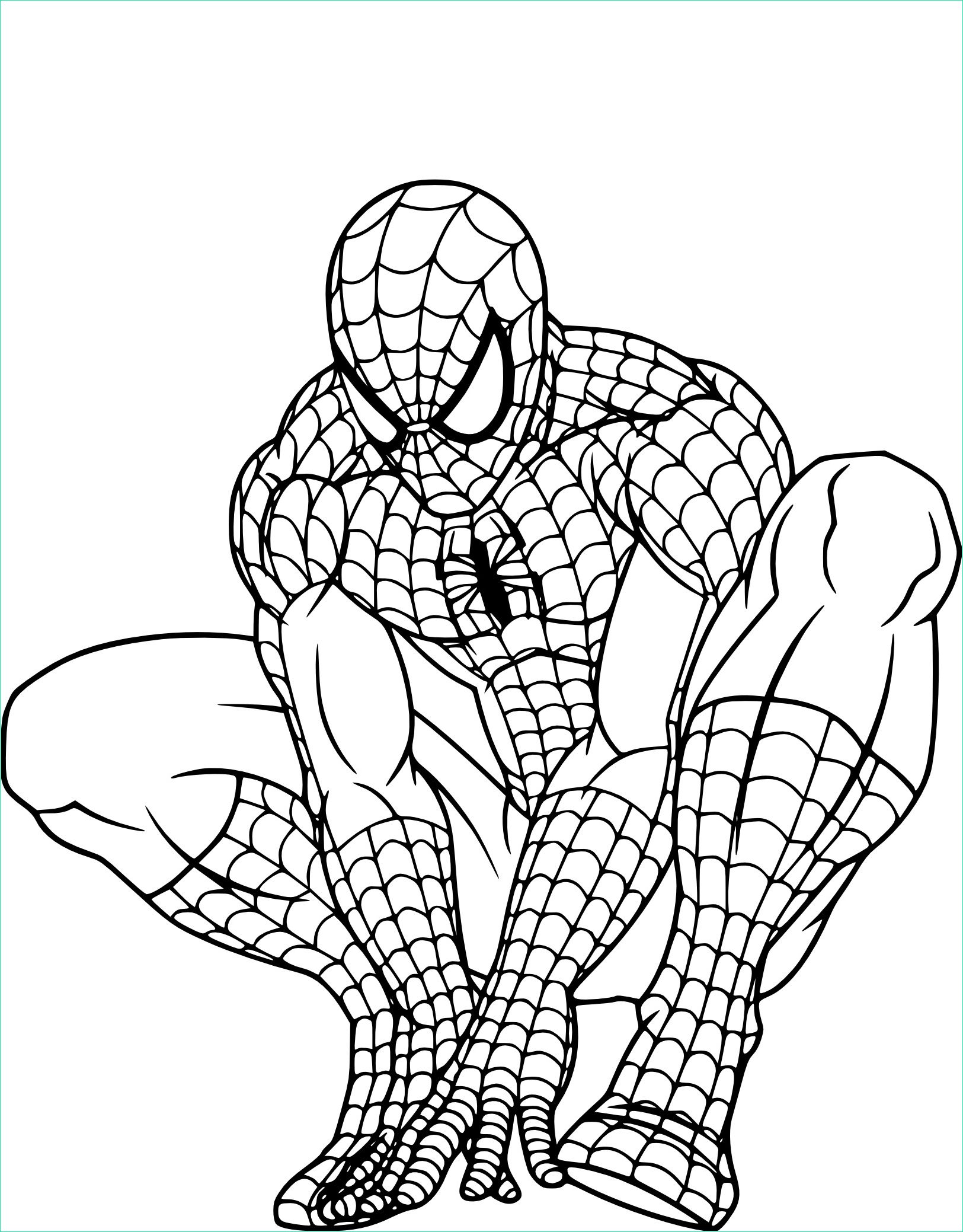 15 classique coloriage spider man image