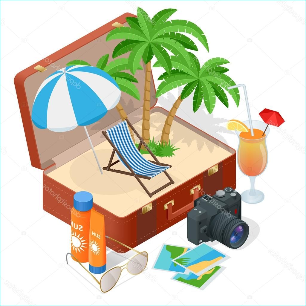 stock illustration trip to summer holidays travel