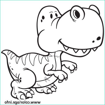 dinosaure facile gentil coloriage dessin