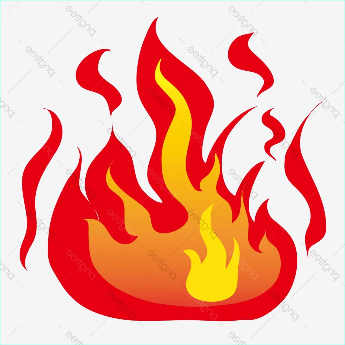 fire flame cartoon illustration