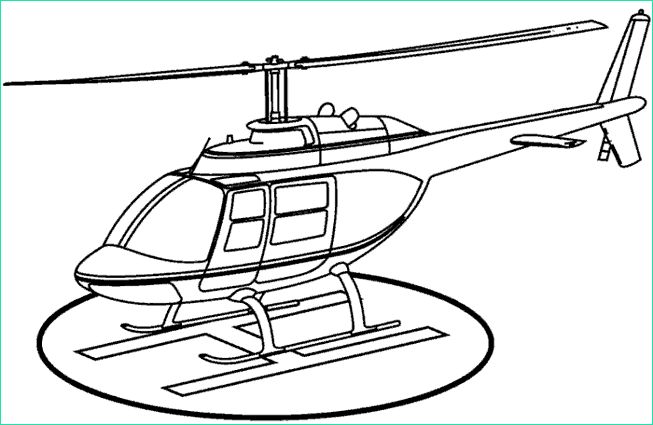 coloriage helicoptere secours