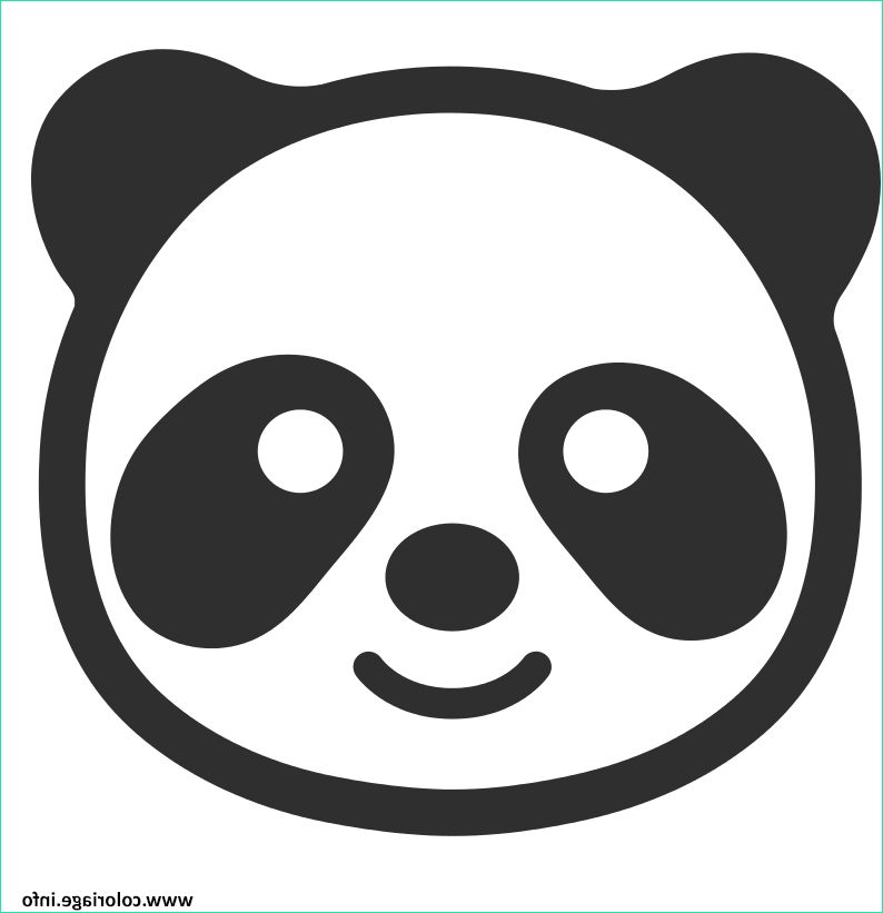 panda emoji coloriage dessin