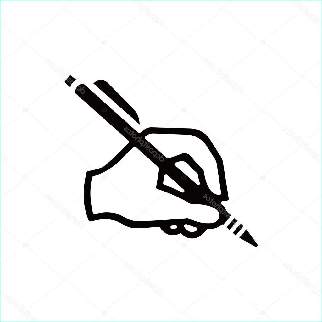 stock illustration hand writing icon stock vector