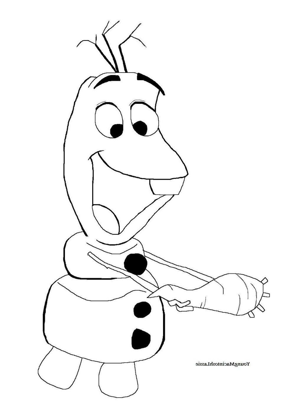 printable coloring pages frozen olaf