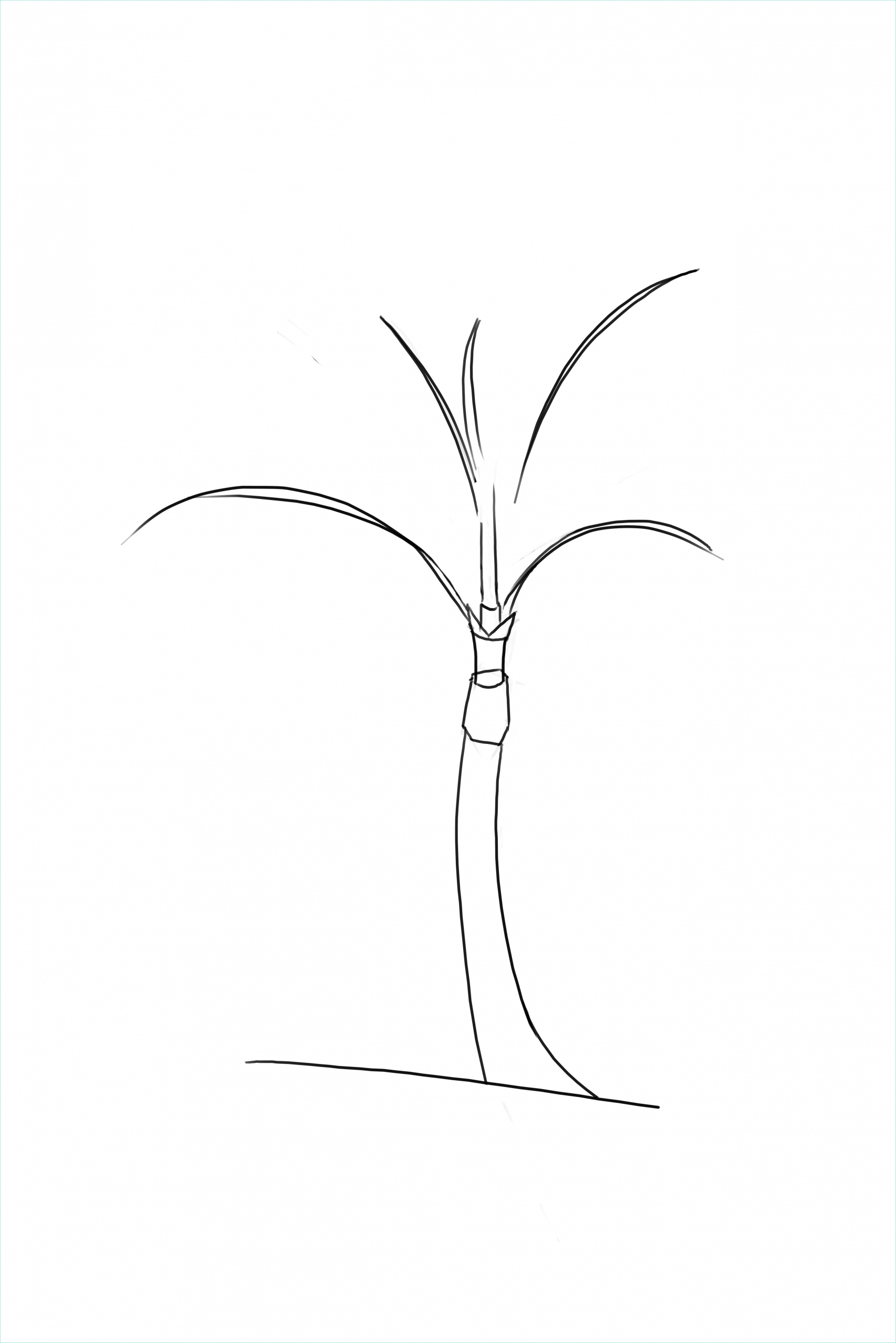 idees pour dessin de palmier facile