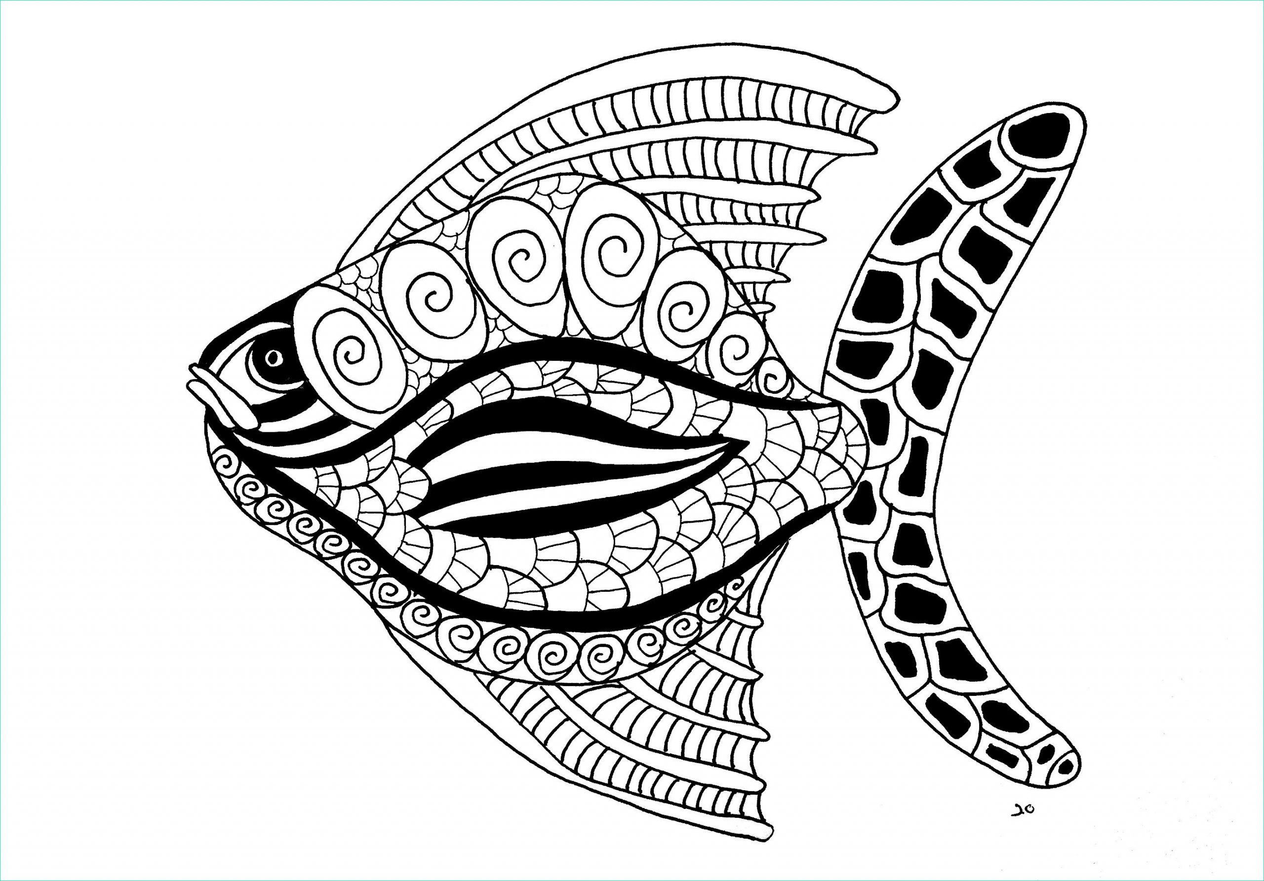 image=poissons coloriage poisson style zentangle version 2 par olivier 1