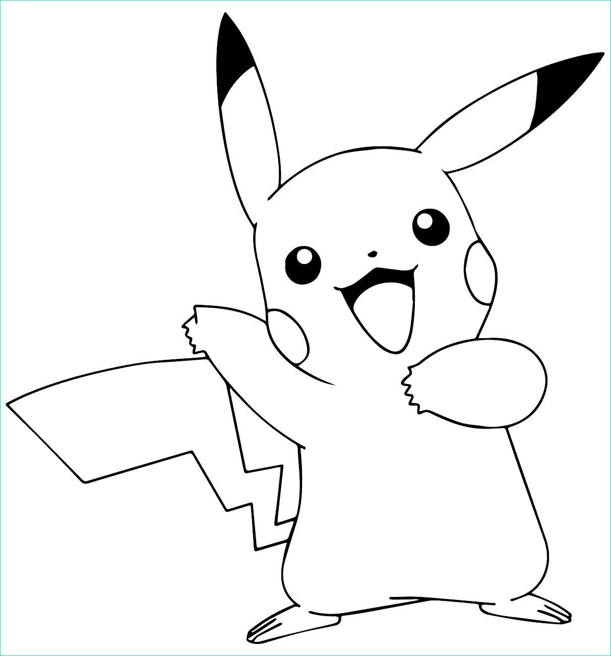 12 creatif pokemon coloriage pikachu image