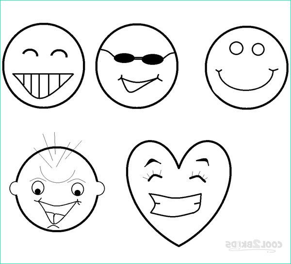 kleurplaat smiley emoji
