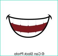 smile cartoon icon mouth design vector