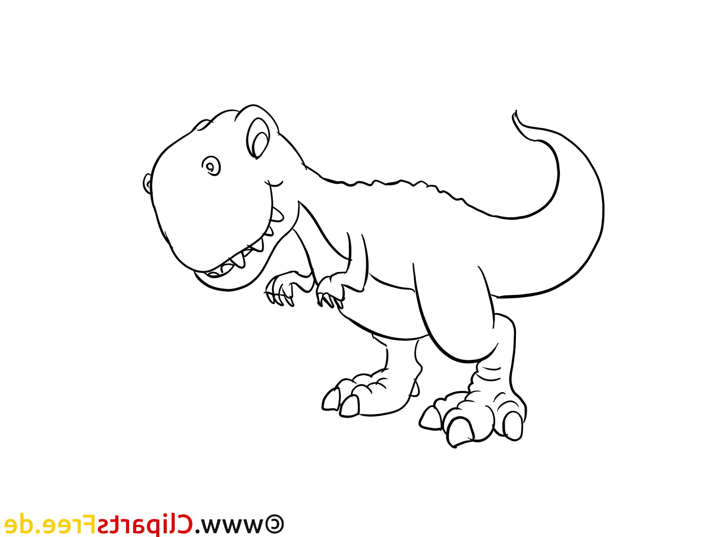 t rex dessin – coloriage dinosaures à télécharger