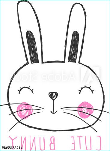 papiers peints mignon lapin tete vecteur dessin anime illustration no 4D90E08