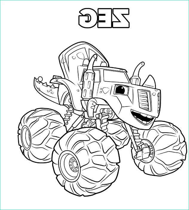 coloriages blaze monster machines aj crusher