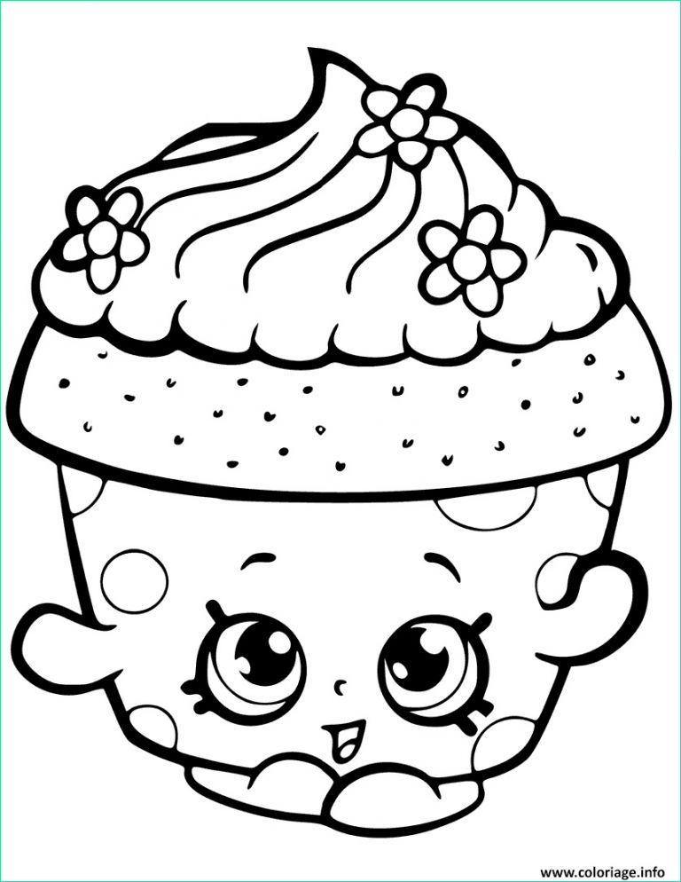cupcake coloriage nouveau photos coloriage cupcake petal shopkin dessin