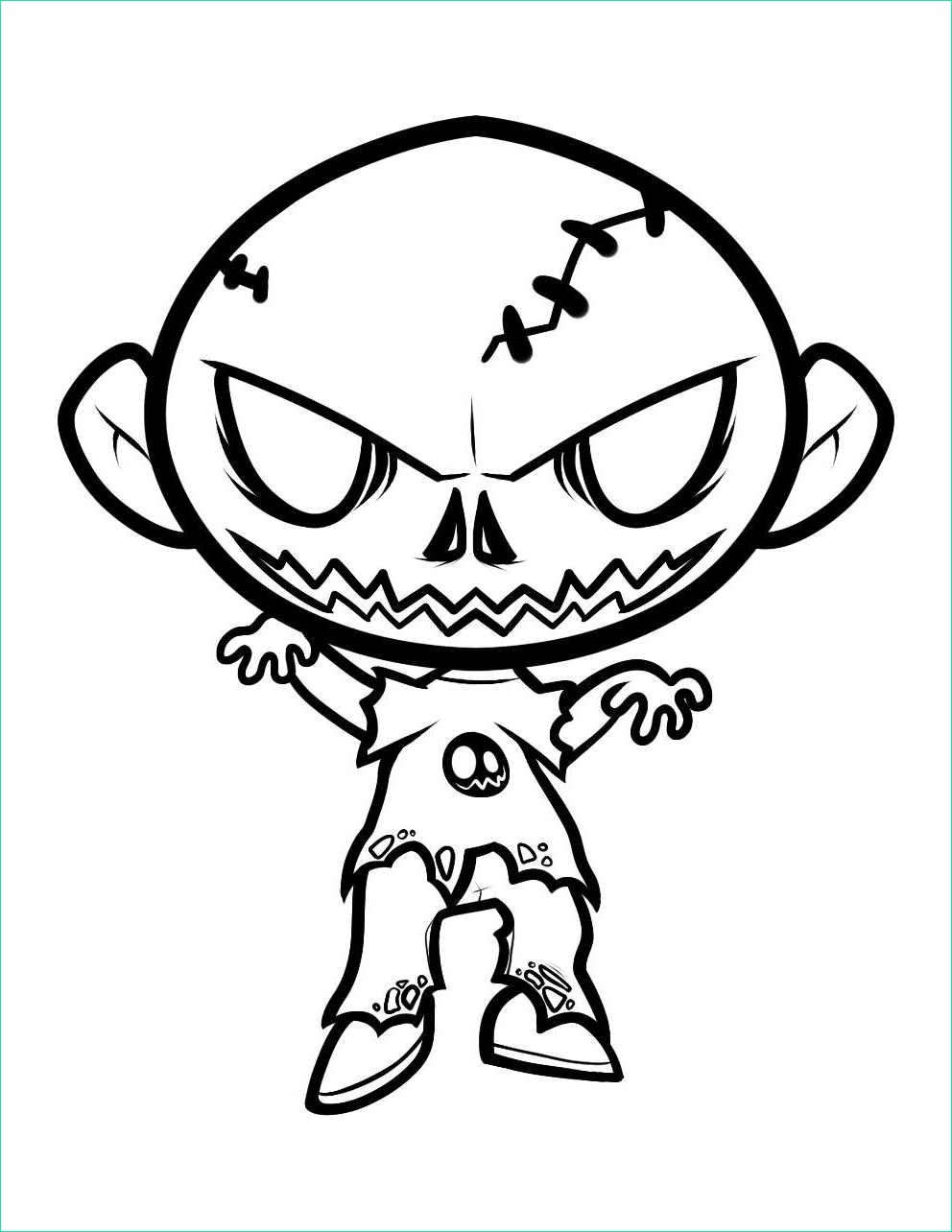 image=zombies Coloring for kids zombies 1